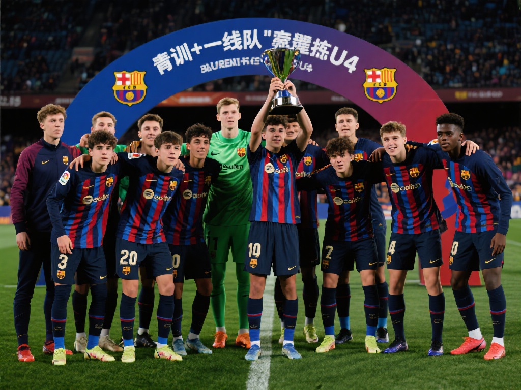 巴萨U19强势夺欧冠青年队三冠王奠基辉煌